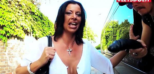  LETSDOEIT - German MILF With Big Tits Dacada Fucks Hard On Traffic